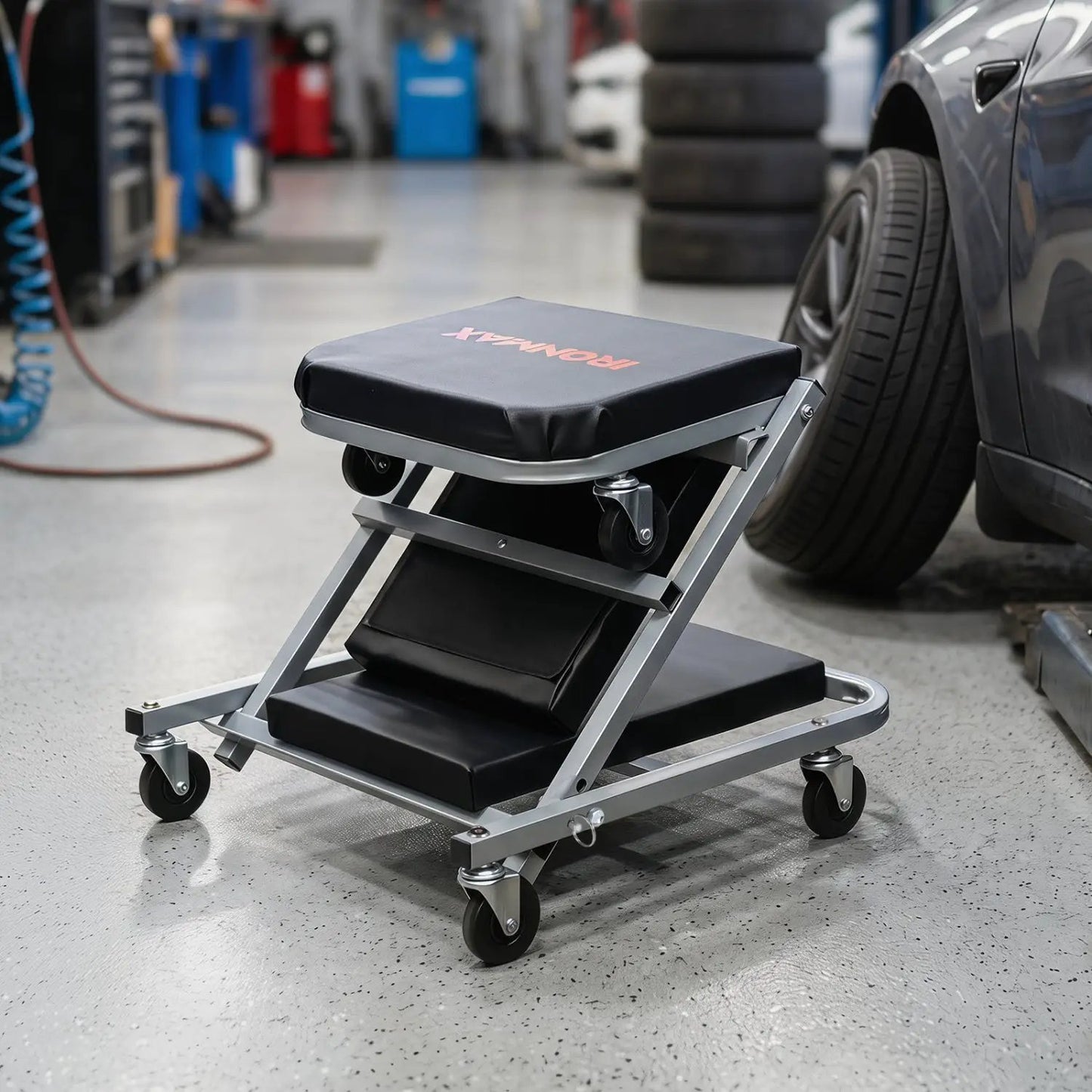 2 in 1 Mechanic Creeper and Z Seat with Casters
