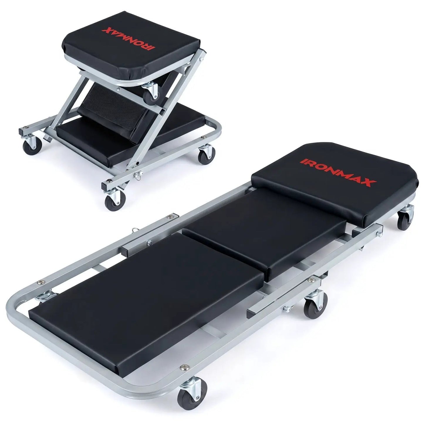 2 in 1 Mechanic Creeper and Z Seat with Casters