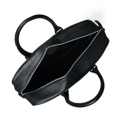 Texas Black Leather Briefcase - Tampa Home & Garden Store