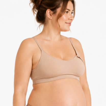 Nursing Bralette in nude organic cotton by Net Positive Nursing Bras on Tampa Home & Garden Store