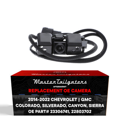 Master Tailgaters OEM backup camera with braided wiring harness, black plastic housing on Tampa Home & Garden Store