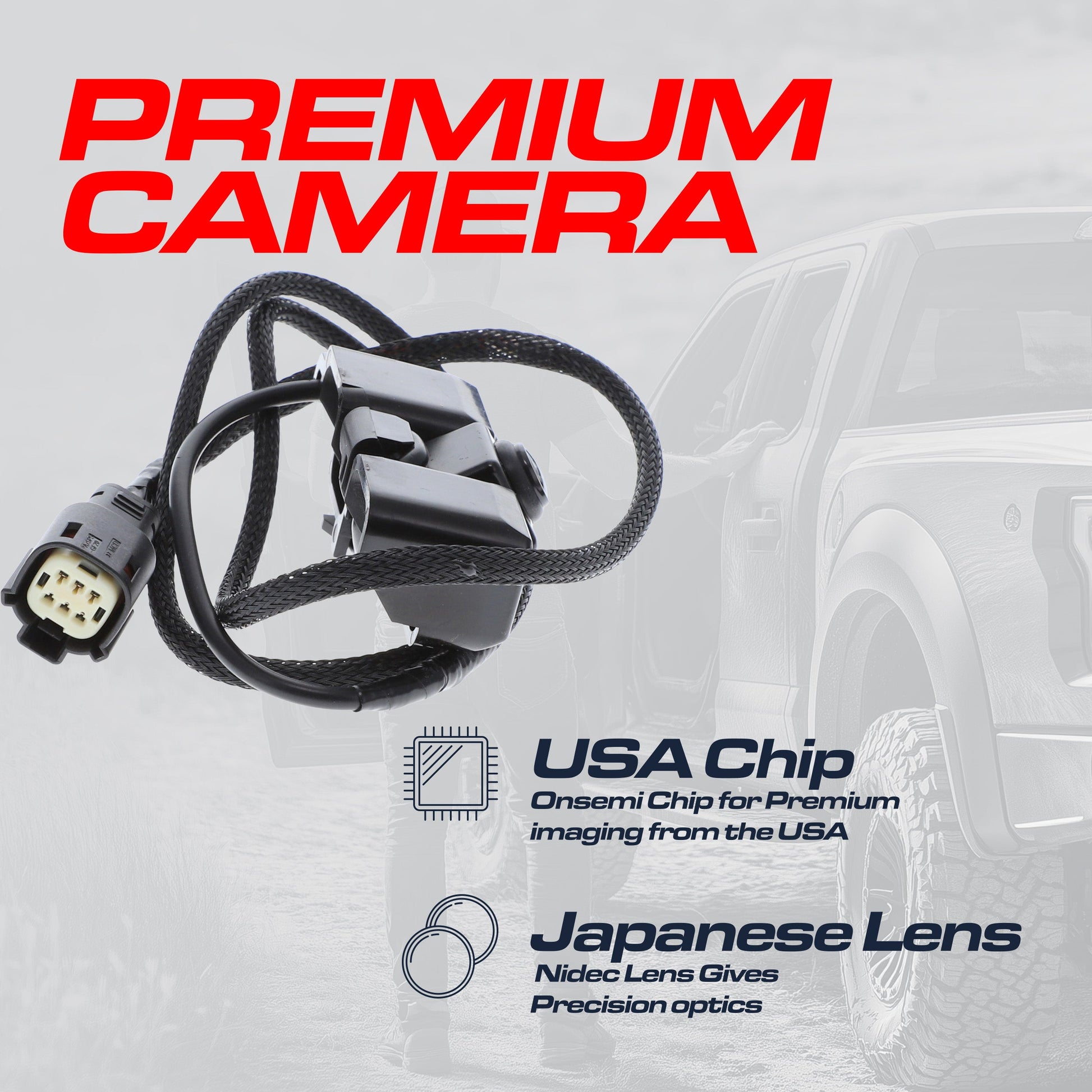 OEM backup camera with harness and 6-pin connector for GM Silverado/Sierra/Canyon Colorado on Tampa Home & Garden Store