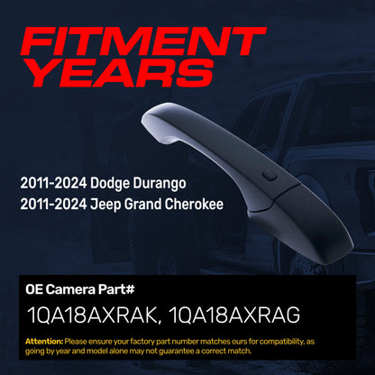 Exterior door handle black primed replacement for Dodge Durango & Jeep GC front right w/o keyhole Master Tailgaters on Tampa Home & Garden Store