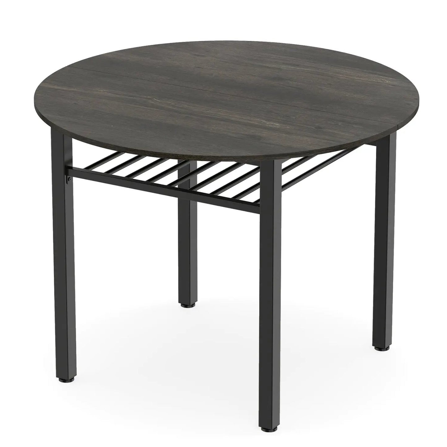 40 Inch Round Dining Table With Storage Shelf