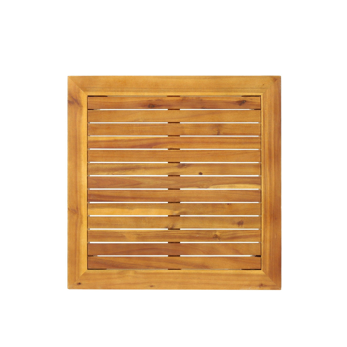 Aston 4 Piece outdoor sofa set frame with slatted wood panels in natural finish on Tampa Home & Garden Store