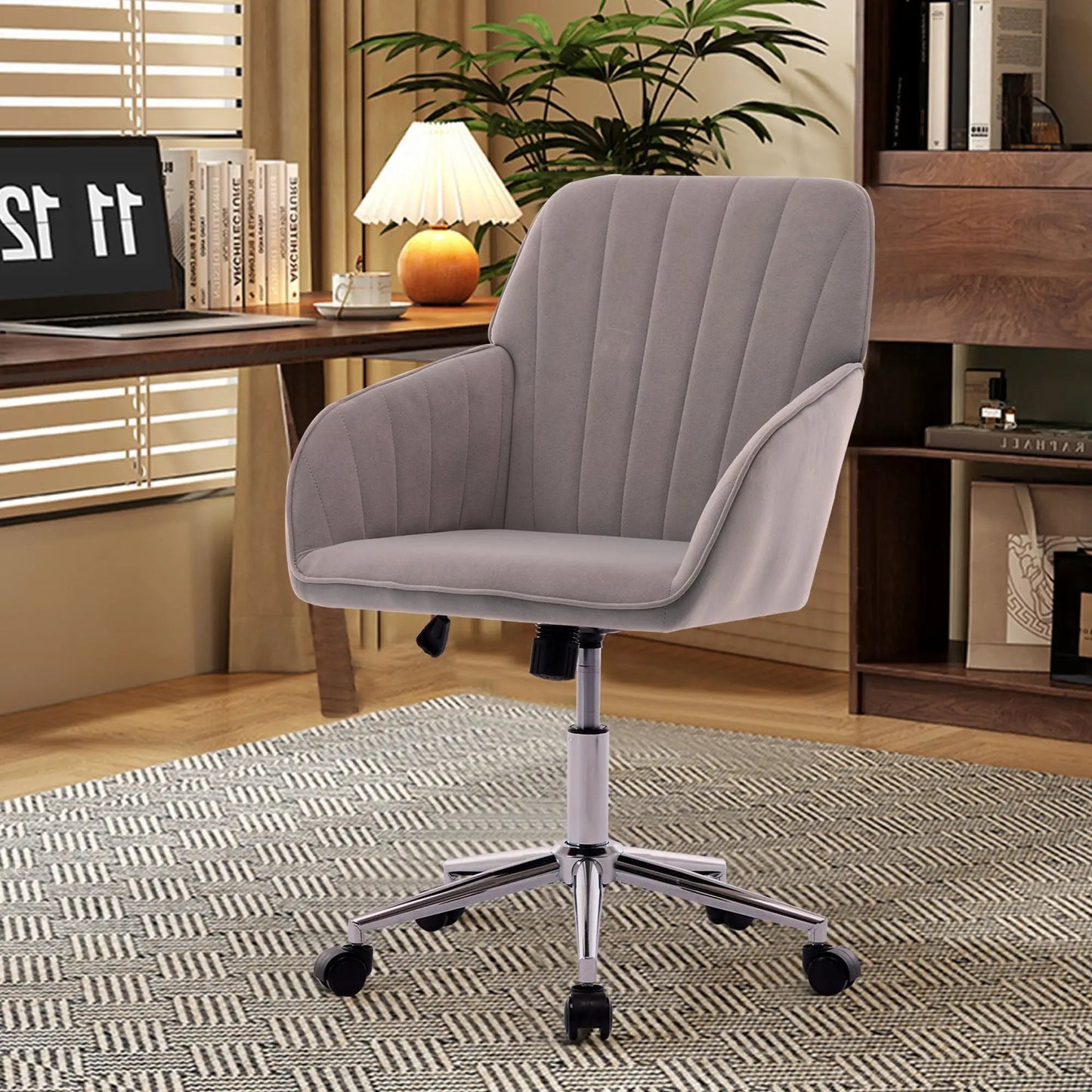 Adjustable Ergonomic Chair With Swivel Backrest