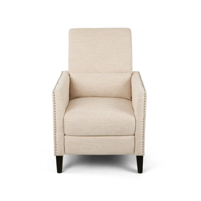 Kiersten Contemporary Fabric Pushback Recliner