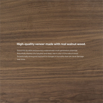 Rectangular dining table veneer in walnut wood finish, light or dark HouseOfZazla dining on Tampa Home & Garden Store
