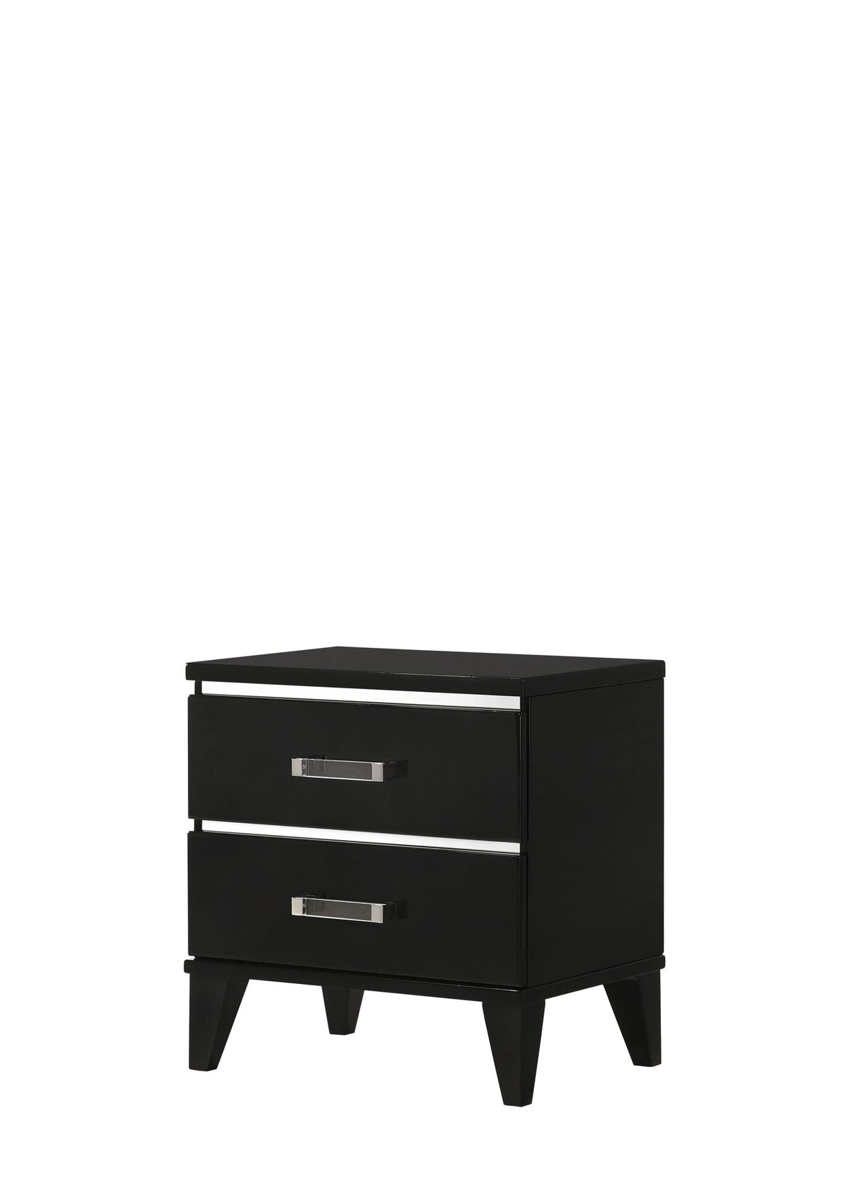 Chelsie Nightstand, black accent nightstand with 3 drawers by HouseOfZazla on Tampa Home & Garden Store