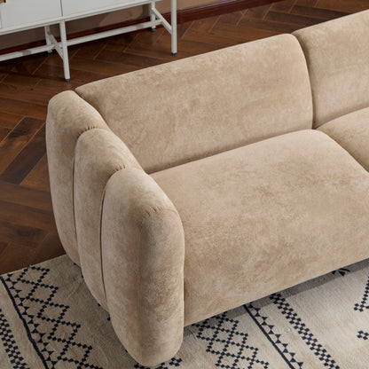 The Wave Velvet Sofa And High Back Support