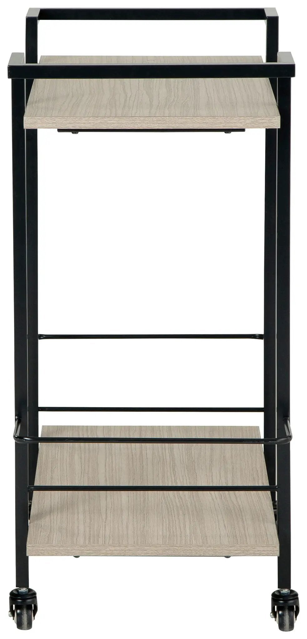 Waylowe Bar Cart Melamine and Locking Casters