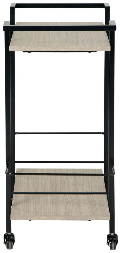 Waylowe Bar Cart Melamine and Locking Casters