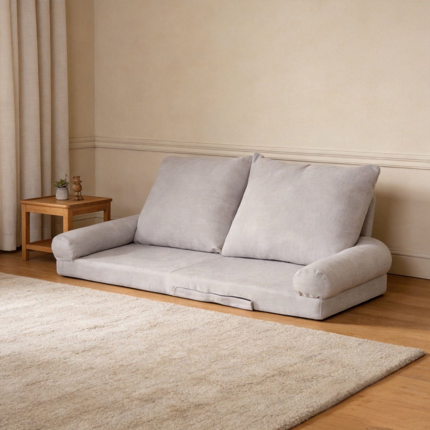 Convertible Single Sofa Bed and Metal Frame
