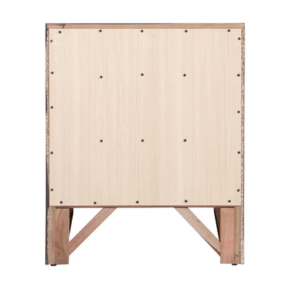 Modern Design Nightstand with Durable Wood Veneer
