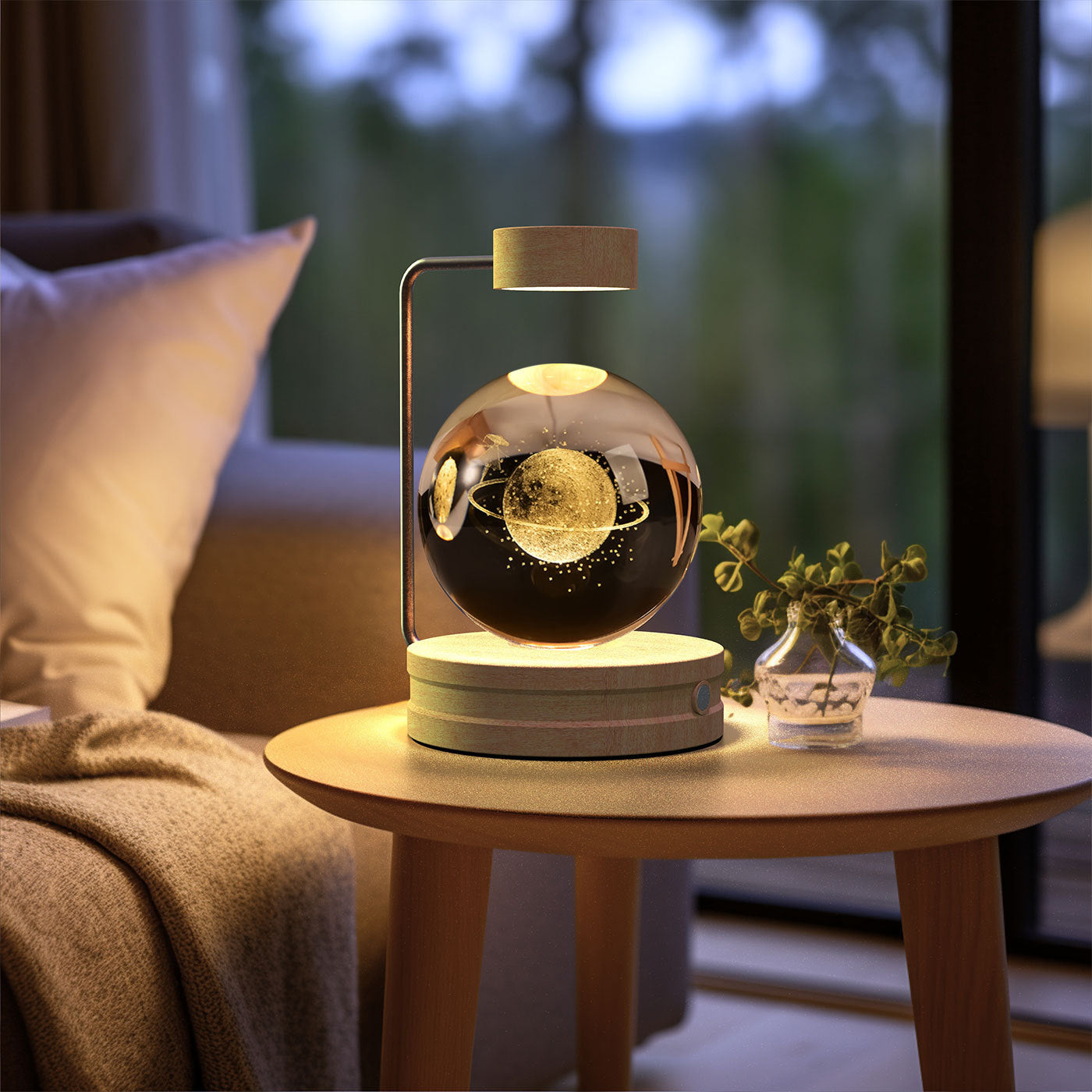 Crystal Ball Cosmic Dinosaur Night Light USB powered bedside lamp Sell My Stuff glass globe on Tampa Home & Garden Store