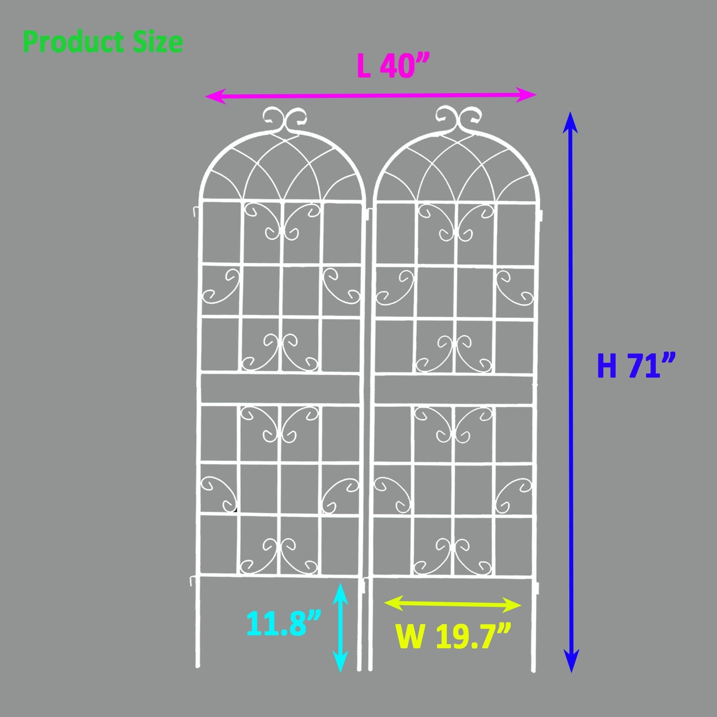 Metal Trellis For Climbing Plants And Vines
