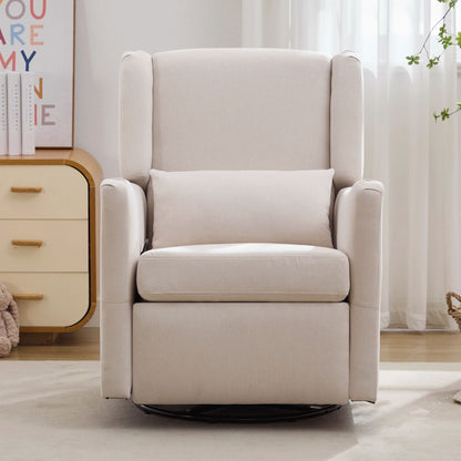 Wide Wingback Swivel Glider And Recliner