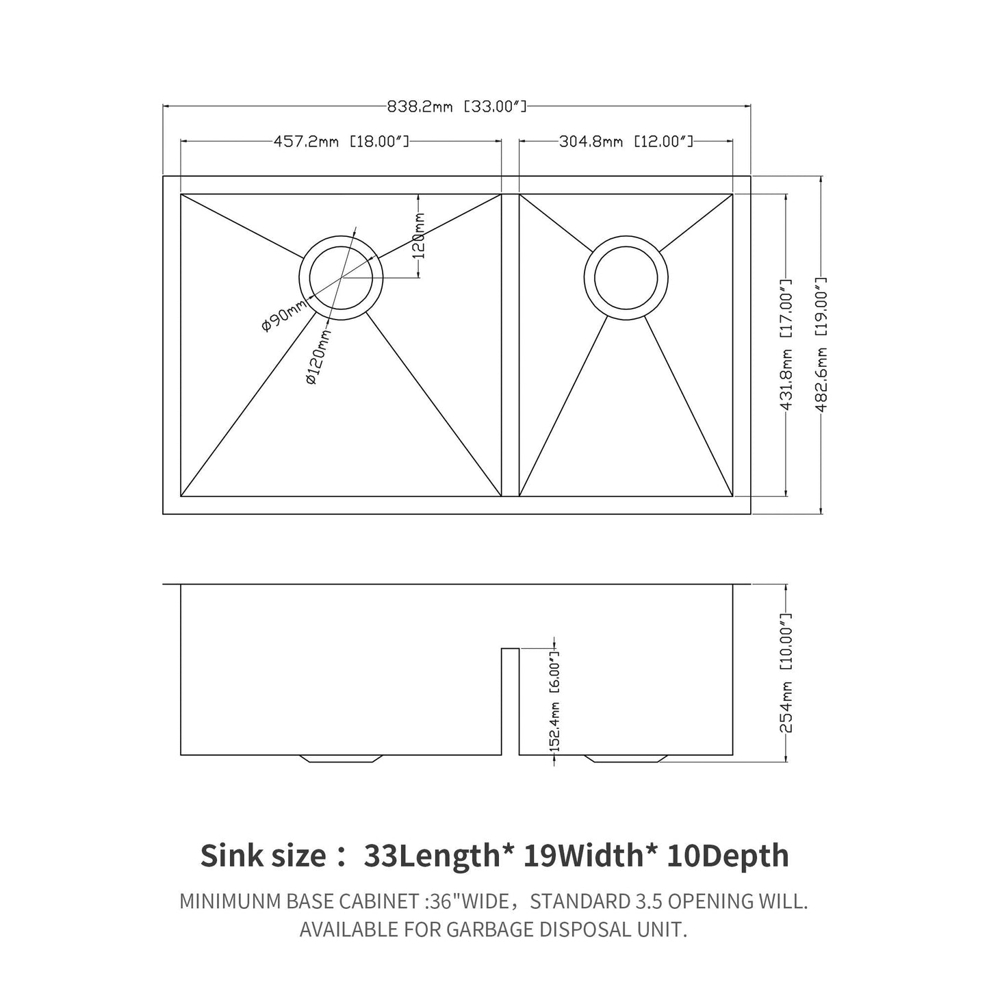 Modern Double Bowl Undermount Sink And Steel