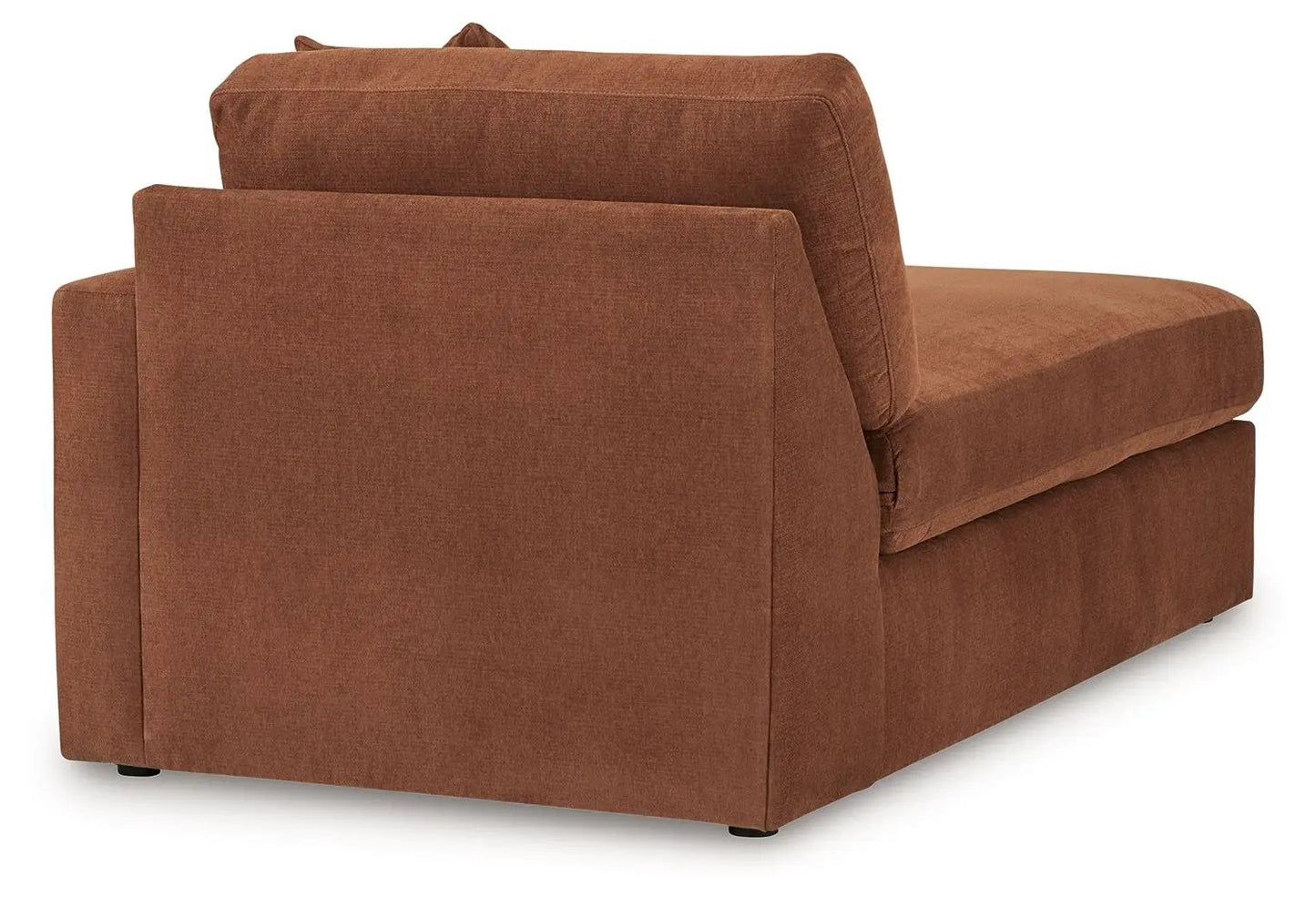 Modmax Sectional Spice stationary sofa in rust-orange fabric by Unique Piece Furniture on Tampa Home & Garden Store
