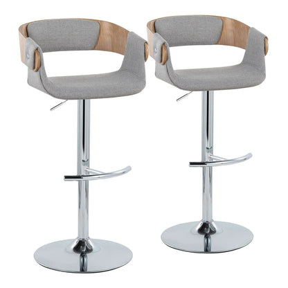 Elisa Mid Century Modern Barstool Swivel Set of 2