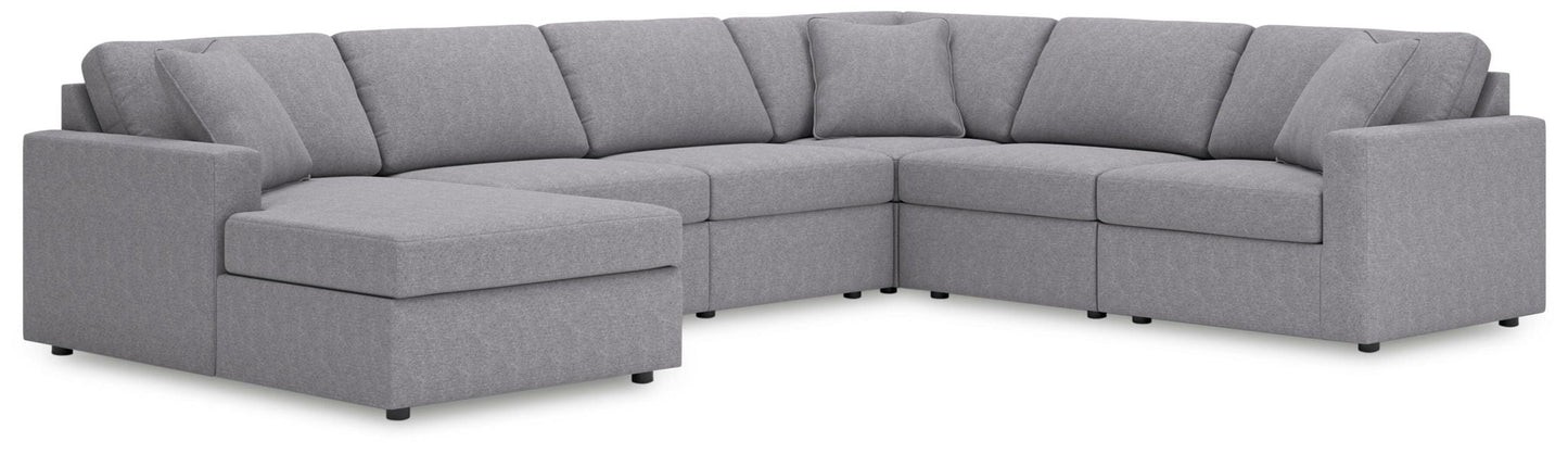 Modmax Sectional in Granite Performance Fabric