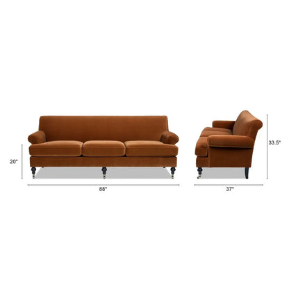 Alana Lawson Modern Three Cushion Tightback Sofa
