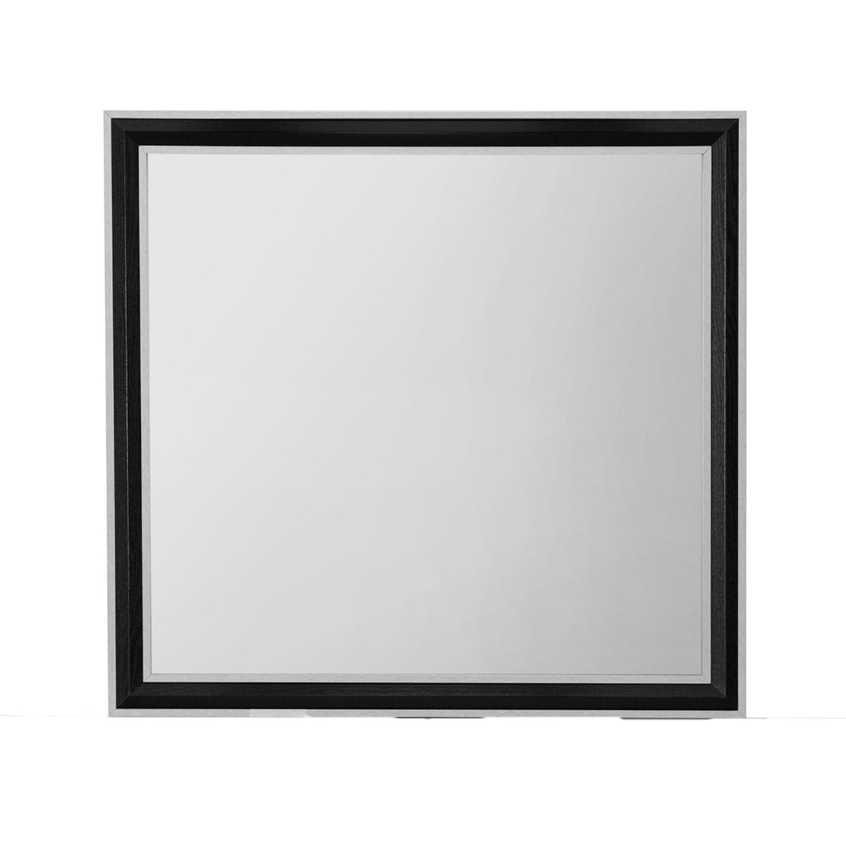 Gray and Black Wall Mirror with Solid Wood Frame Adelaide by HouseOfZazla on Tampa Home & Garden Store