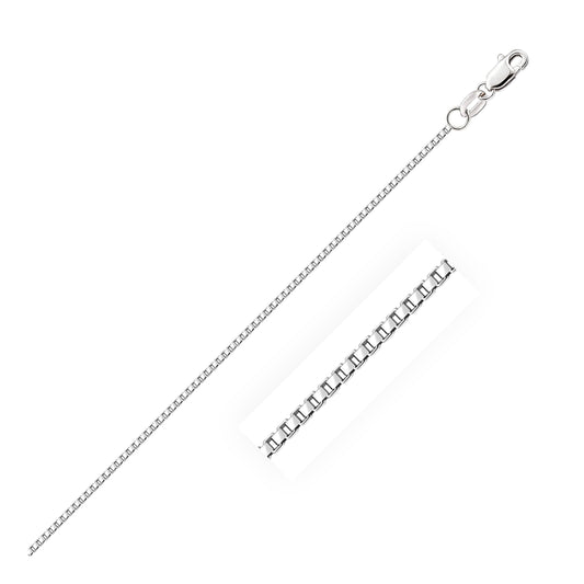 10k White Gold Octagonal Box Chain Necklace 1.2mm by Bids.com on Tampa Home & Garden Store
