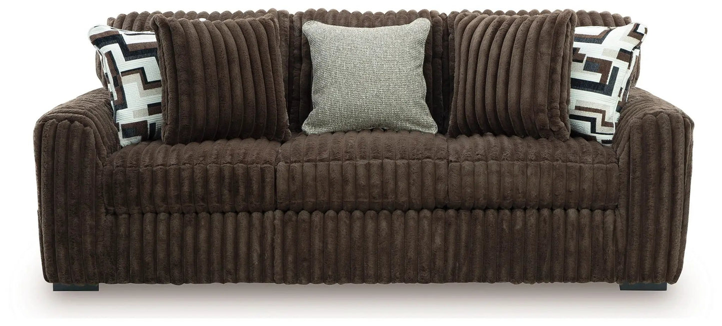 Midnight Madness Corduroy Sofa for Cozy Comfort