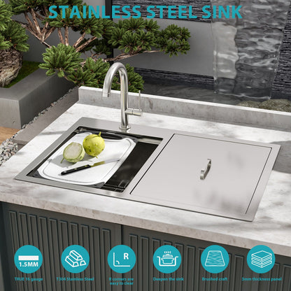 The Outdoor Double Bowl Sink And Workstation