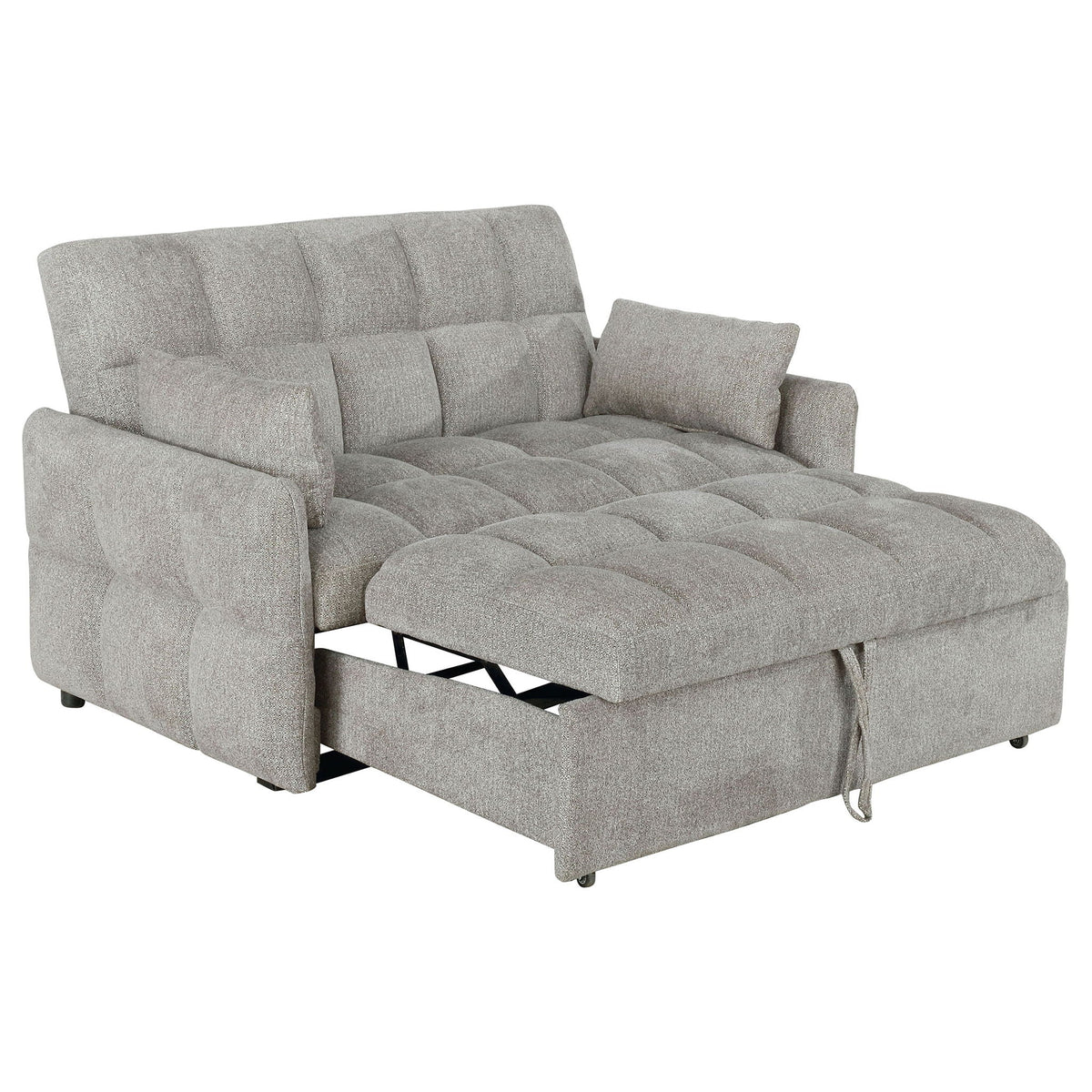 Alvara Tufted Pull Out Sofa With Memory Foam