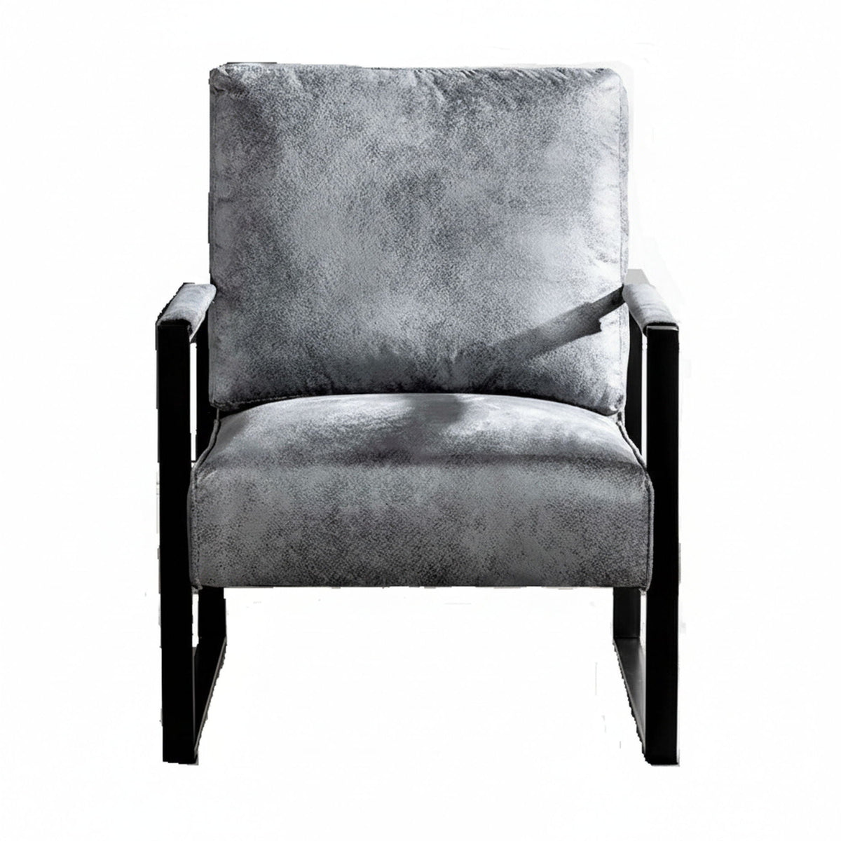 Mid Century Modern Chair With a Metal Frame