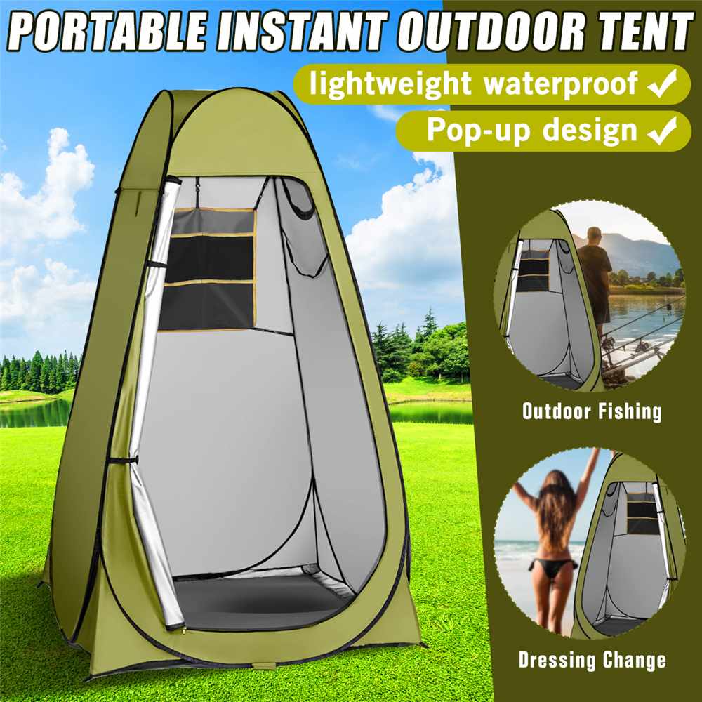 Portable instant outdoor tent olive-green pop-up waterproof for camping My Store on Tampa Home & Garden Store