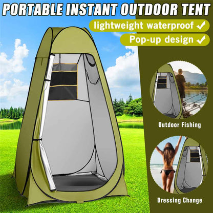 Portable instant outdoor tent olive-green pop-up waterproof for camping My Store on Tampa Home & Garden Store
