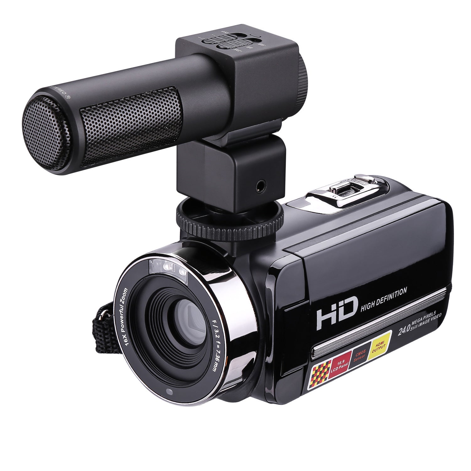 HDV-301STRM HD camera with black body and on-camera shotgun microphone on Tampa Home & Garden Store
