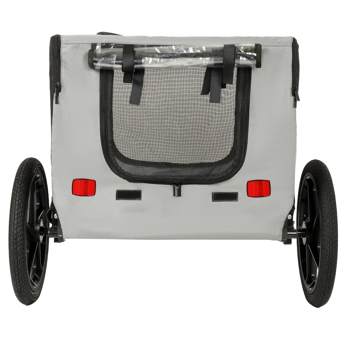 Outdoor Heavy-Duty Collapsible Pet Bike Trailer with 16in all-terrain wheels HouseOfZazla on Tampa Home & Garden Store