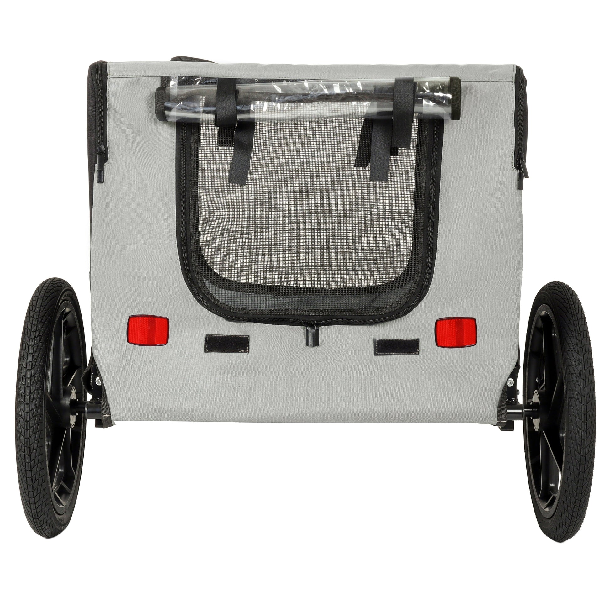Outdoor Heavy-Duty Collapsible Pet Bike Trailer with 16in all-terrain wheels HouseOfZazla on Tampa Home & Garden Store