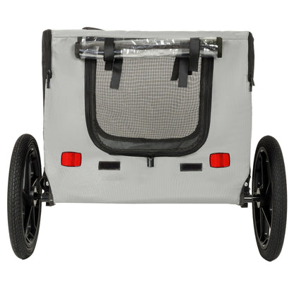 Outdoor Heavy-Duty Collapsible Pet Bike Trailer with 16in all-terrain wheels HouseOfZazla on Tampa Home & Garden Store