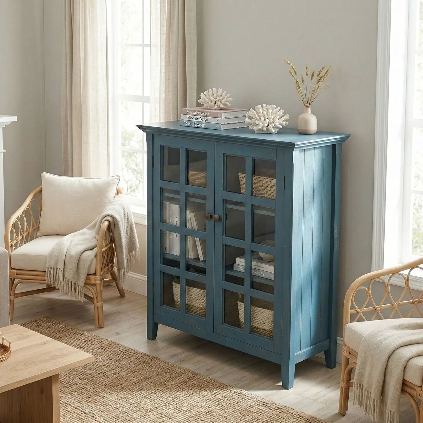 Acadian Medium Storage Cabinet Handcrafted