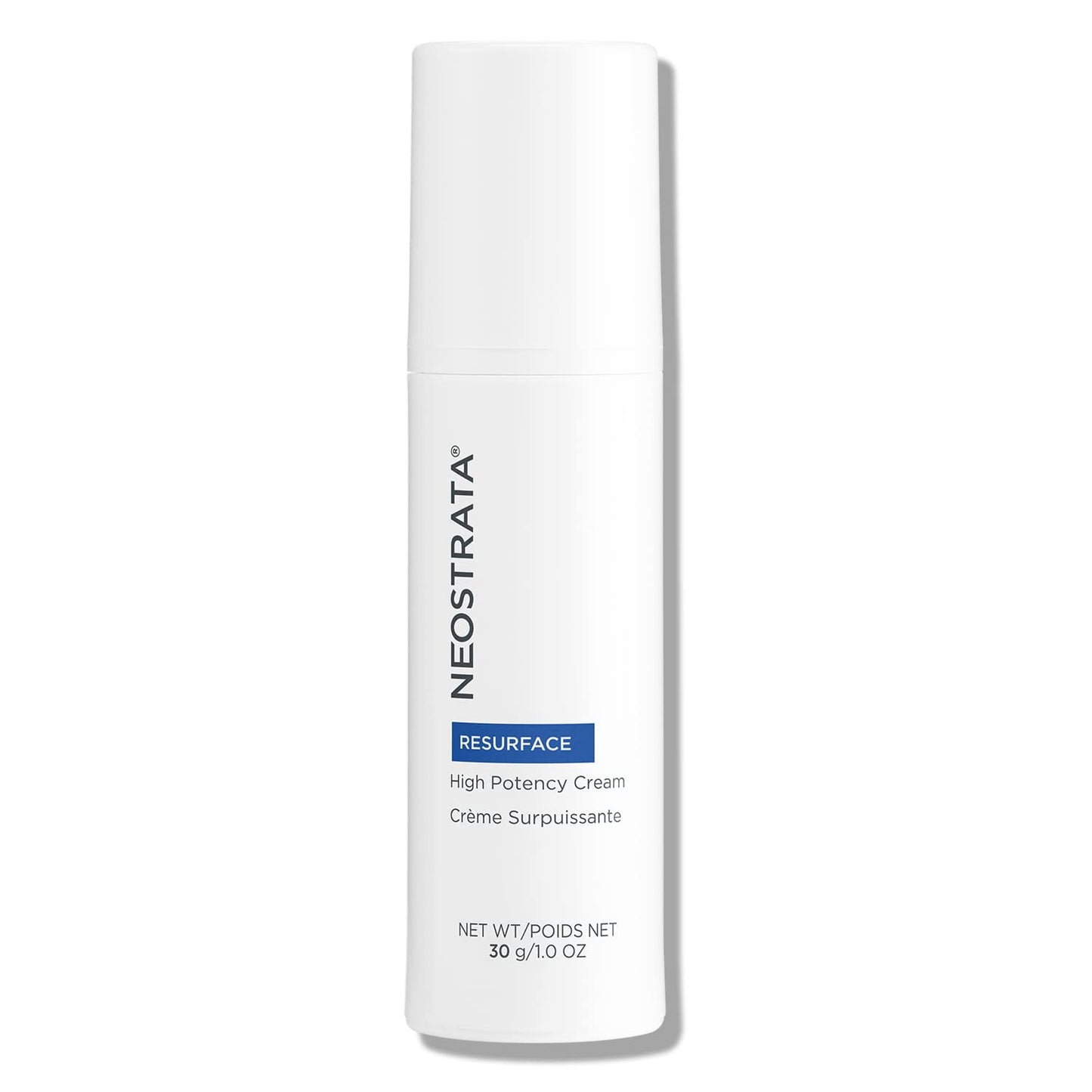 Neostrata Resurface High Potency Cream white bottle with blue RESURFACE label on Tampa Home & Garden Store