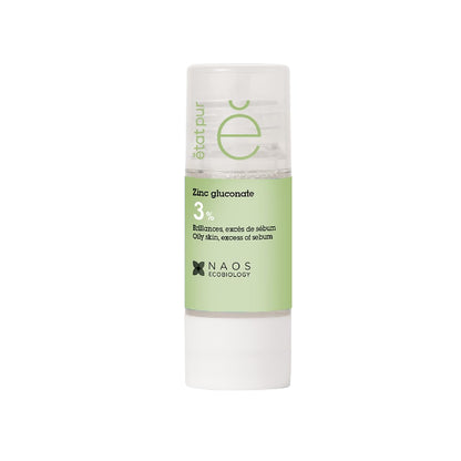 Etat Pur zinc gluconate anti-shine face serum, 3% zinc gluconate, green label, 0.51 fl oz on Tampa Home & Garden Store