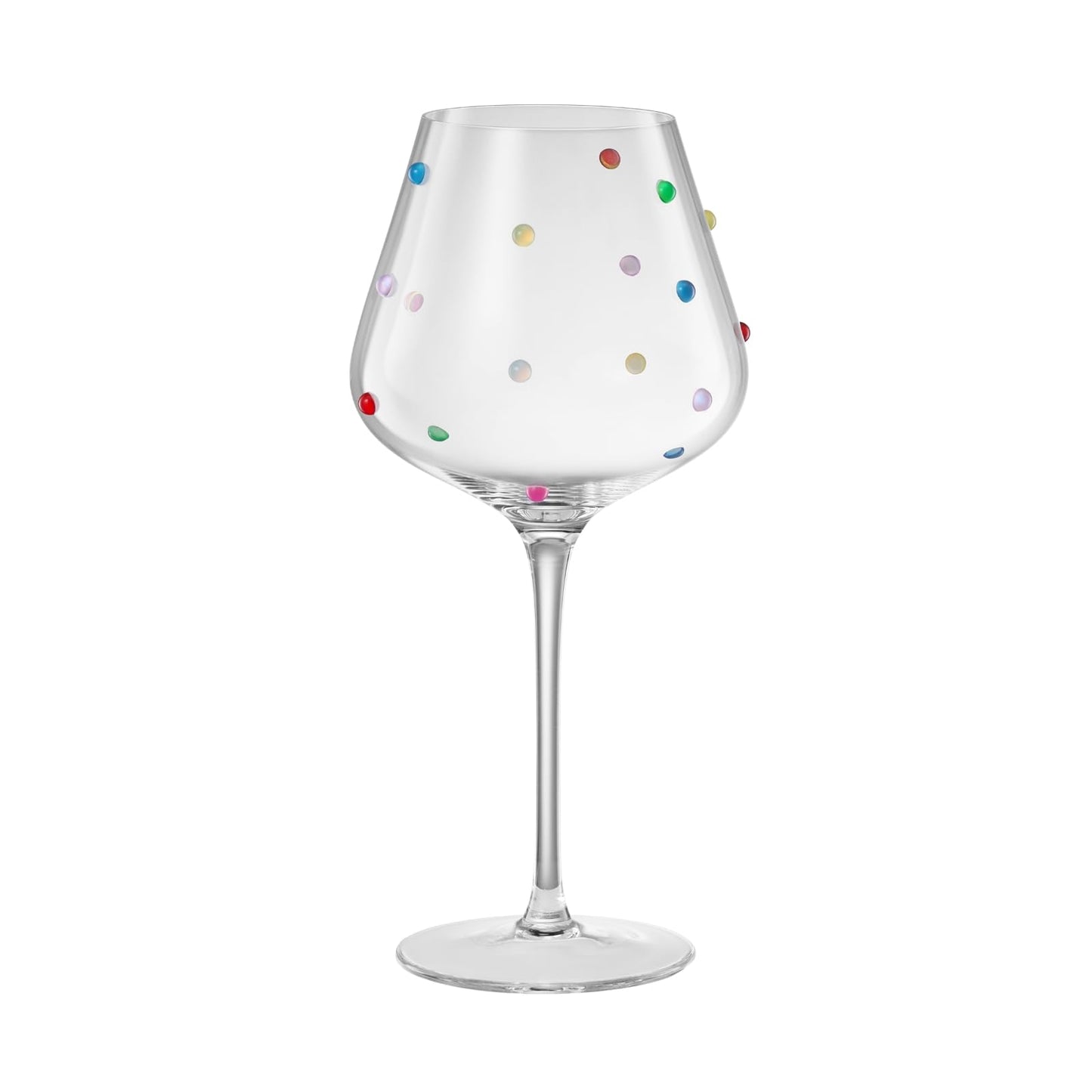 Khen Confetti Stemmed Wine Glasses Set of 2