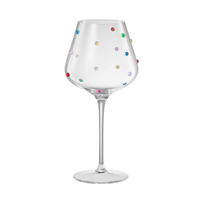 Khen Confetti Stemmed Wine Glasses Set of 2