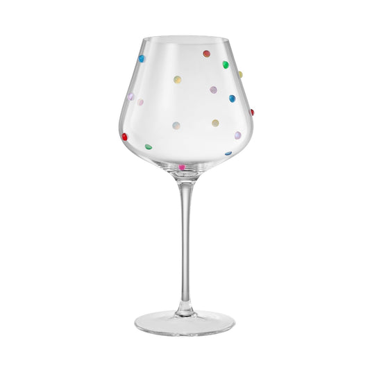 Khen Confetti Stemmed Wine Glasses Set of 2