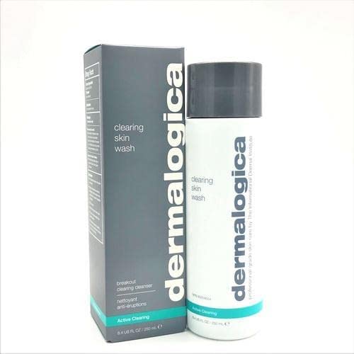 Dermalogica Clearing Skin Wash cleanser bottle and gray box with teal accents on Tampa Home & Garden Store