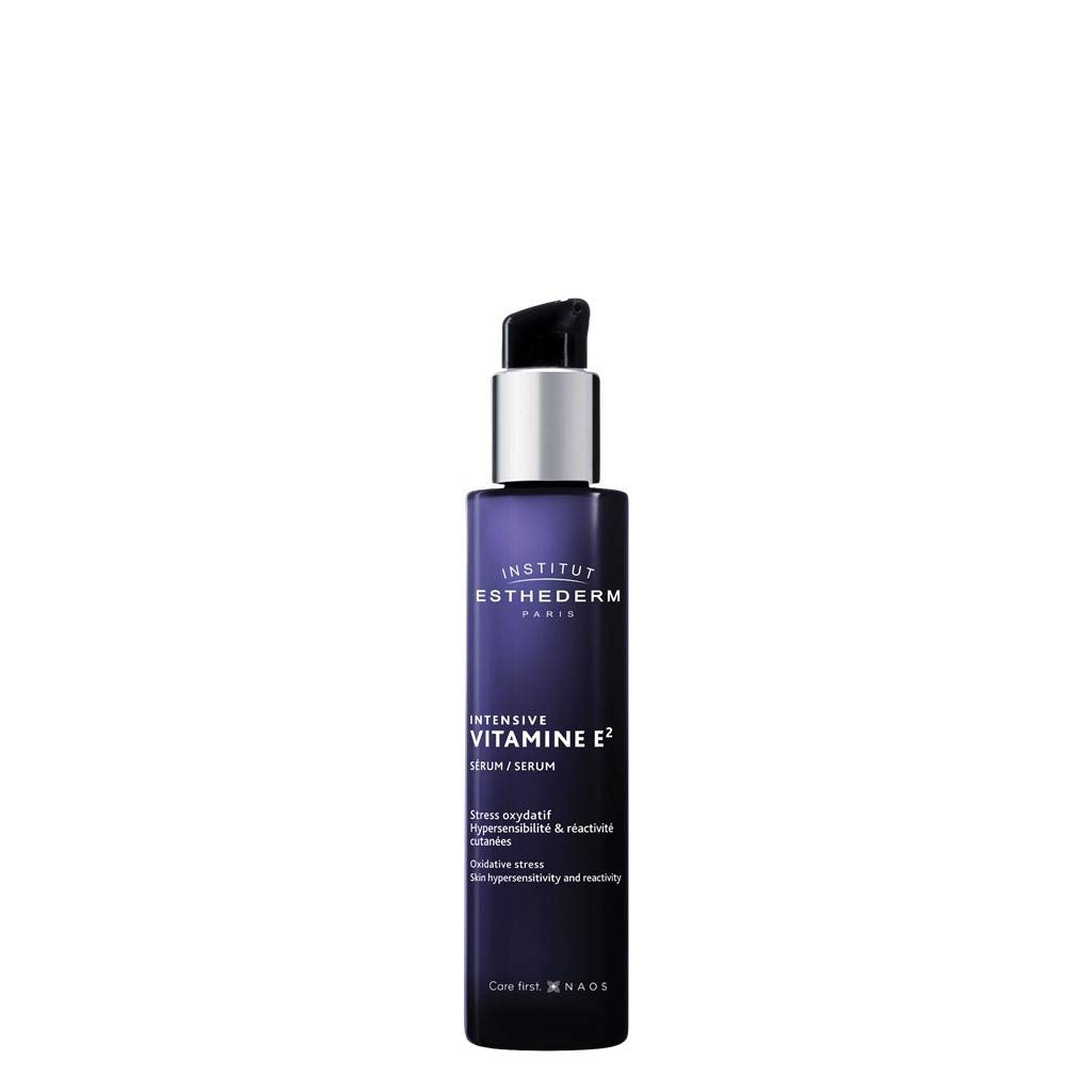Face serum Institut Esthederm Intensive Vitamin E2 serum bottle with pump, purple glass, 30 ml on Tampa Home & Garden Store