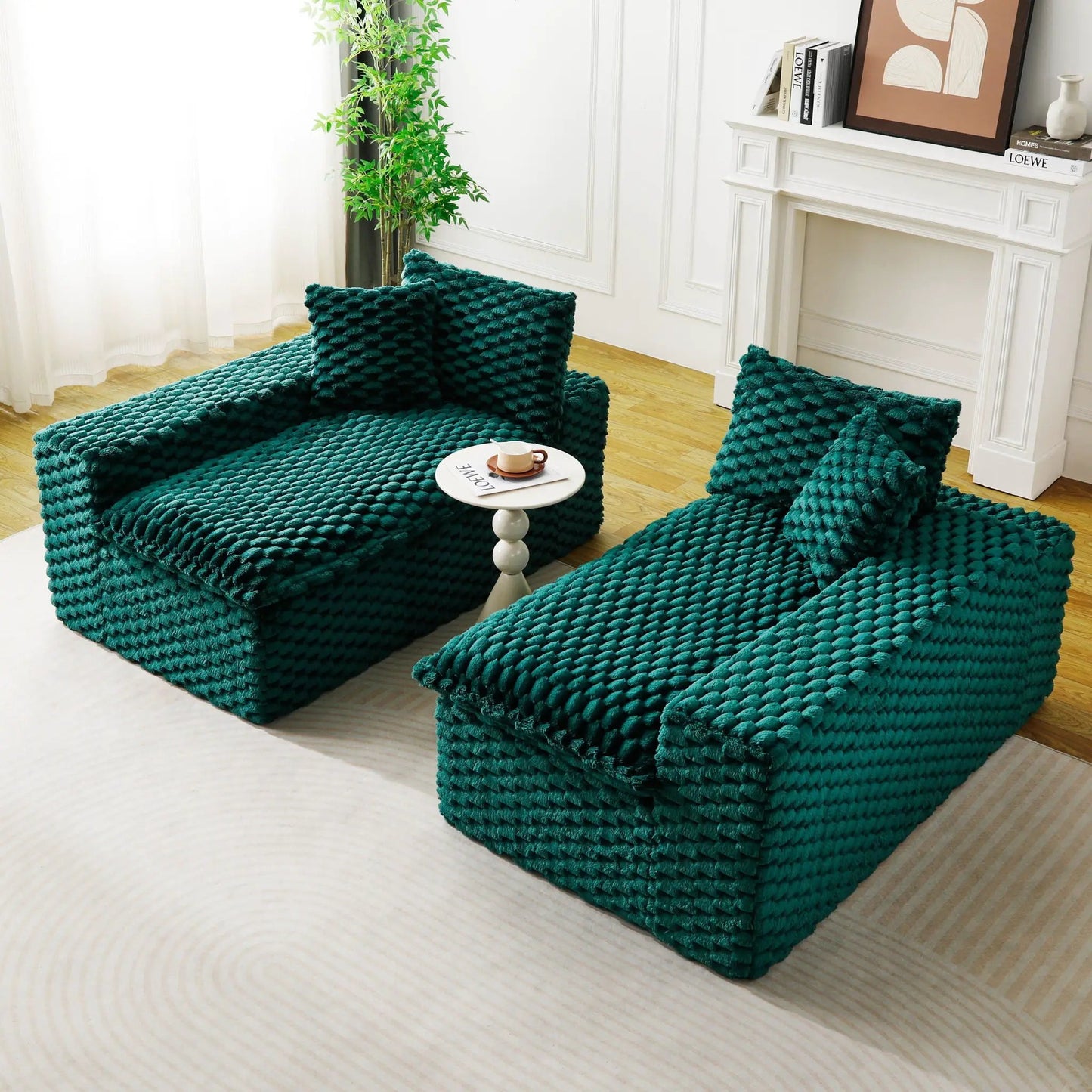 Multifunctional Sofa Side by Side or Facing