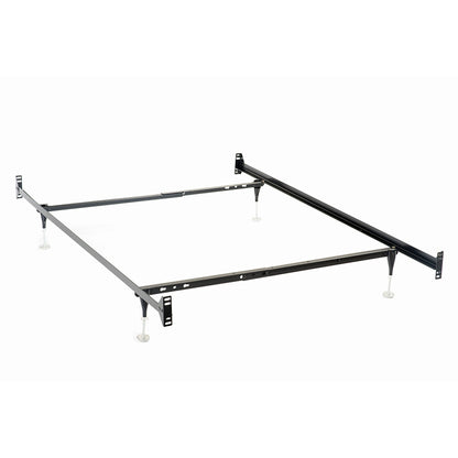 Renee Black Twin Full Bed Frame and Center Beam