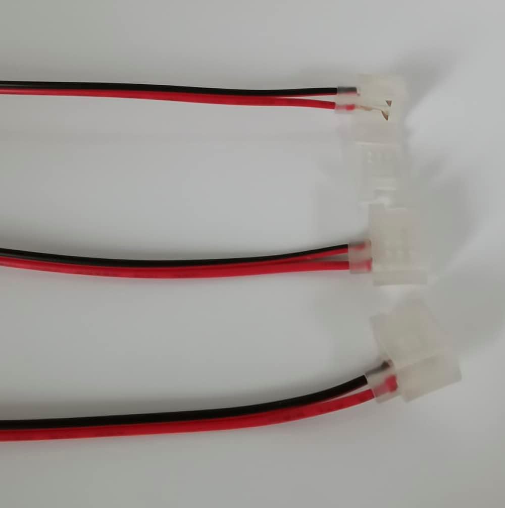 Paquete de 10 conectores de tira a cable sin soldadura SLN para tiras de luces de neón de 6 x 12 mm