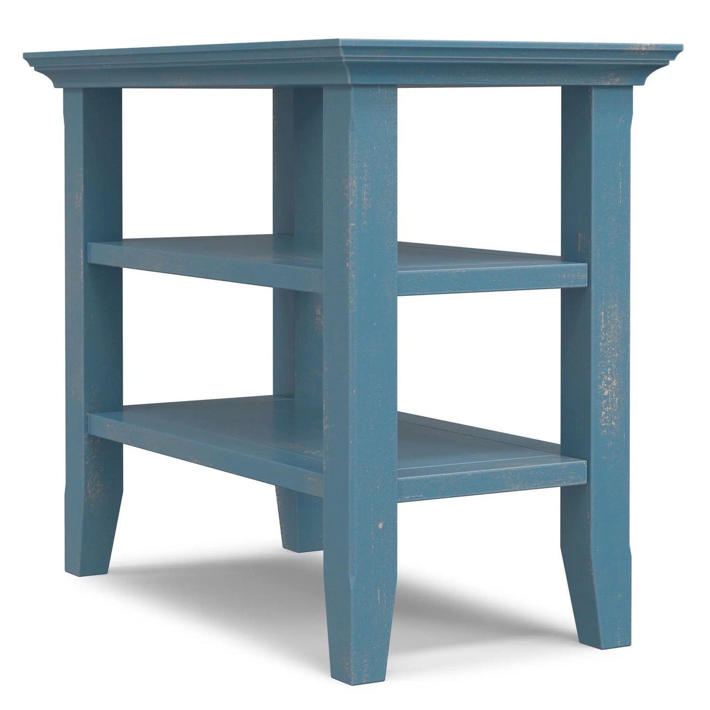 Acadian Narrow Side Table Handcrafted Solid Wood